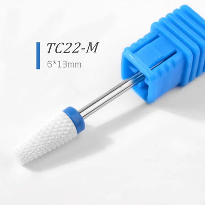 1/5pcs Ceramic Nail Drill Bits Milling Cutter Nail Files Grinding Head Electric Pedicure Manicure Polish Cuticle Clean Nail Tool