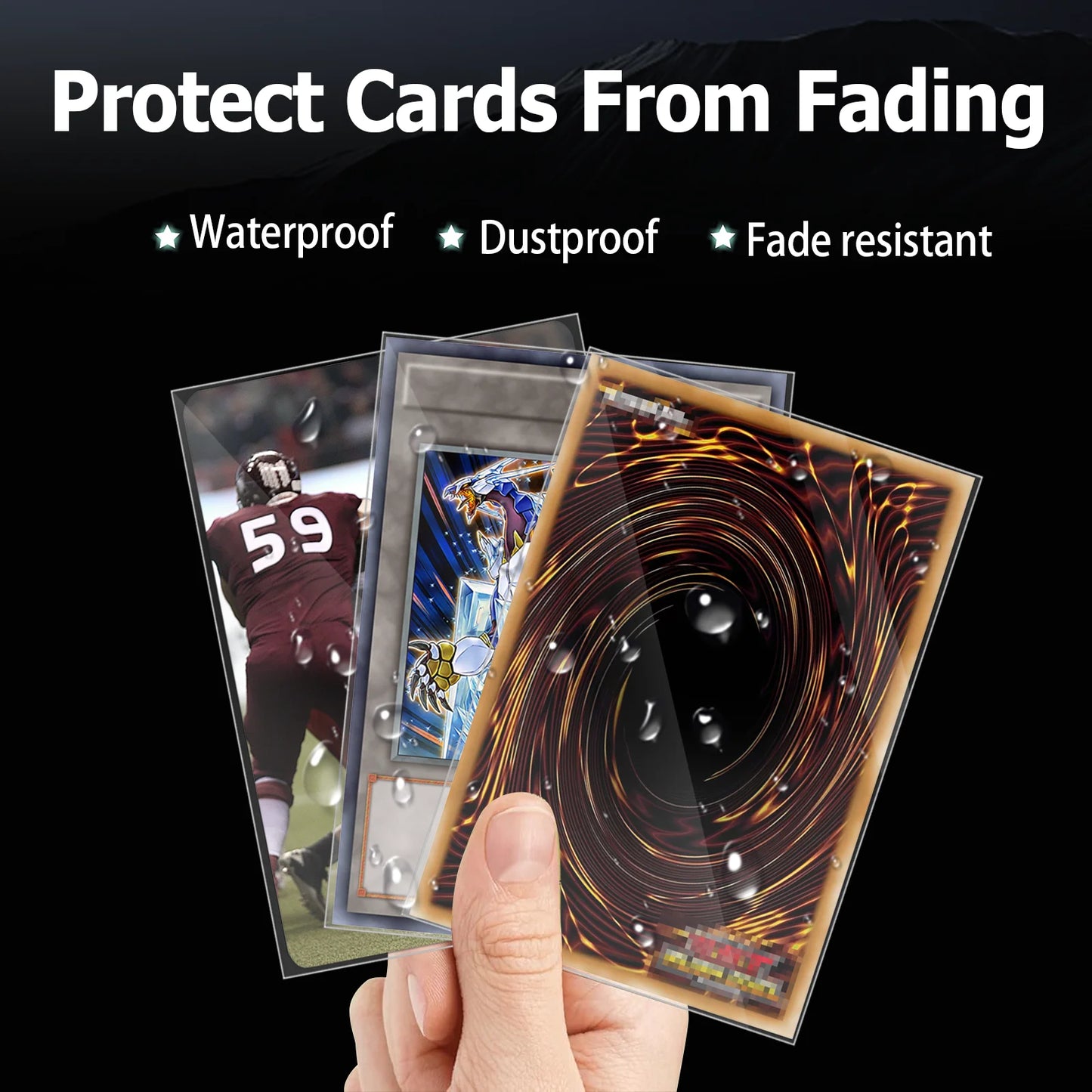1000 PCS Inner Card Sleeves Perfect Fit MTG/YGO Trading Card ,Sports Cards,Soft Inner Card Sleeves Is Smooth And Tough