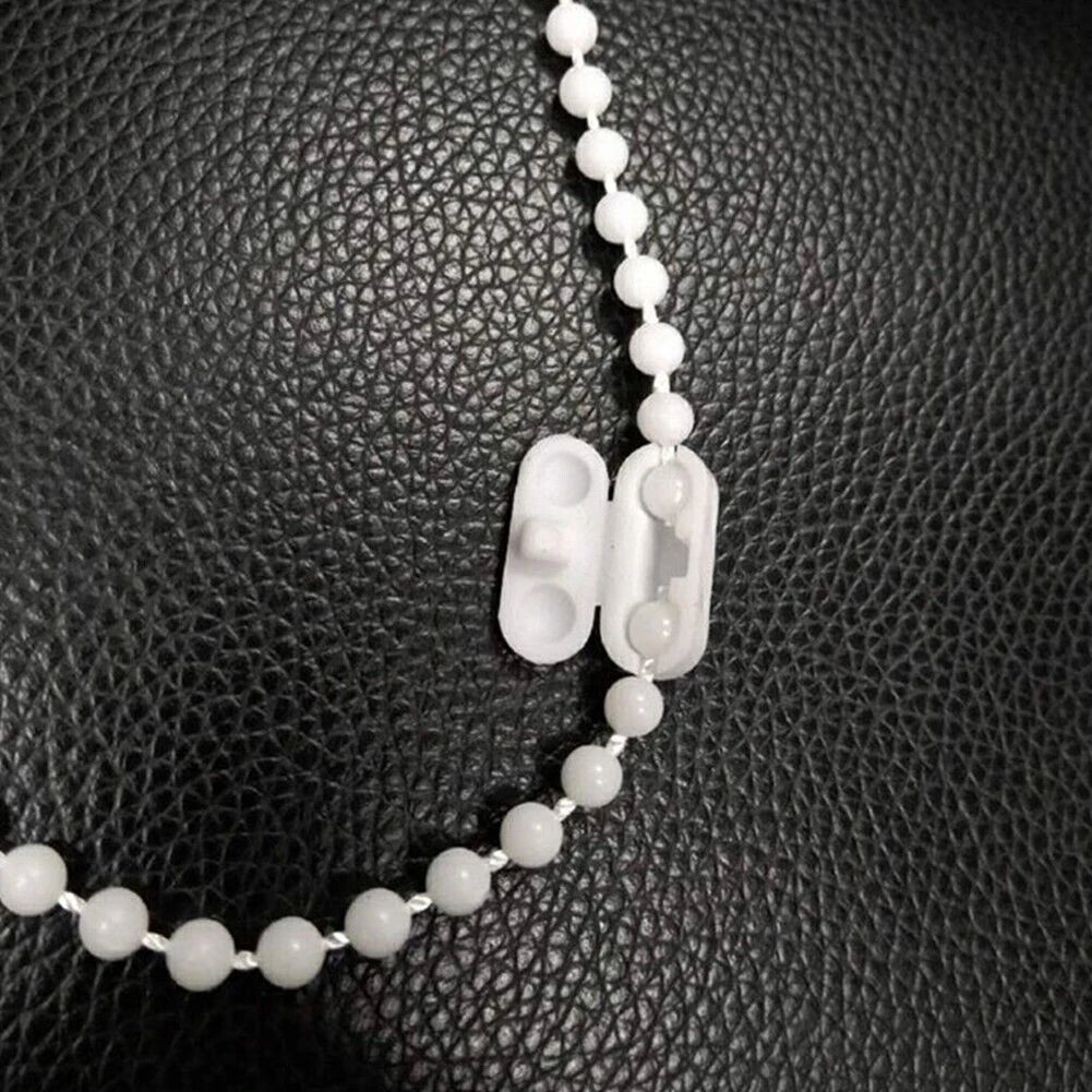 10pcs Plastic Roller Blinds Pull Cord Connector Curtain Chain Connector For Vertical Blinds Joiners Spare Tool Replacement