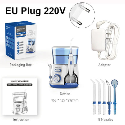 Oral Irrigator Dental Water Flosser for Teeth High Pressure Electric Dental Irrigator Water Flosser Mouth Washing Machine 800ML