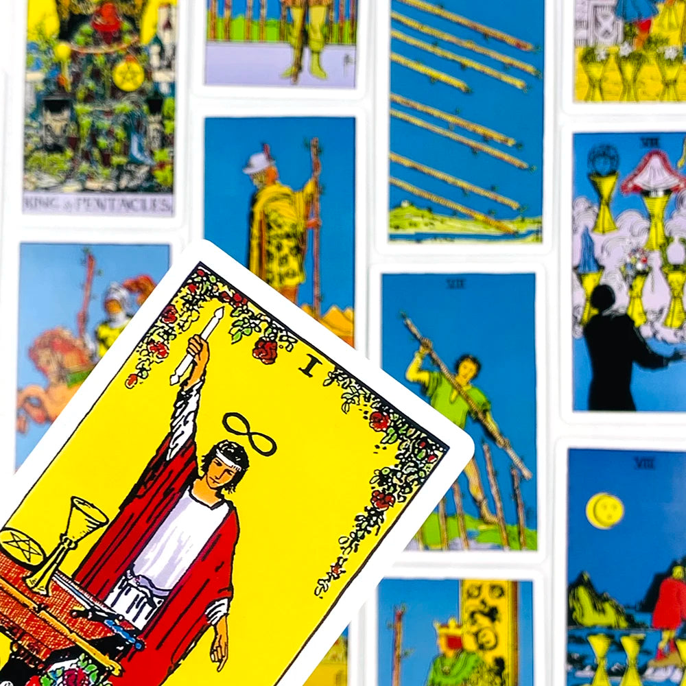 Hot-selling Tarot Cards A 78PCS Tarot Deck English Version Prediction Divination Board Game, Halloween and Christmas Gifts