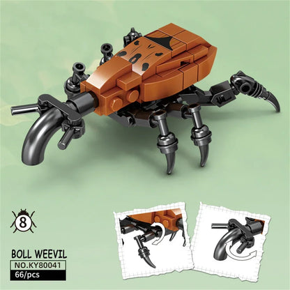 Locust Insects Building Blocks Toys Set - Long-Lasting Play for Kids, Great Collectible Models Carabid Cricket Blattodea & More
