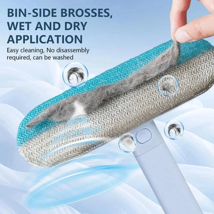 Pet Hair Removal Set Tool Reusable Static Removal Gloves Double-Sided Grooming Gloves Remove Dog Cat Hair Carpets Sofa Cleaner