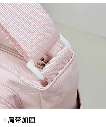 College Style Crossbody Bag with Large Capacity for Class Book Carrying Mailman Bag for Girls Casual Shoulder Crossbody Bag