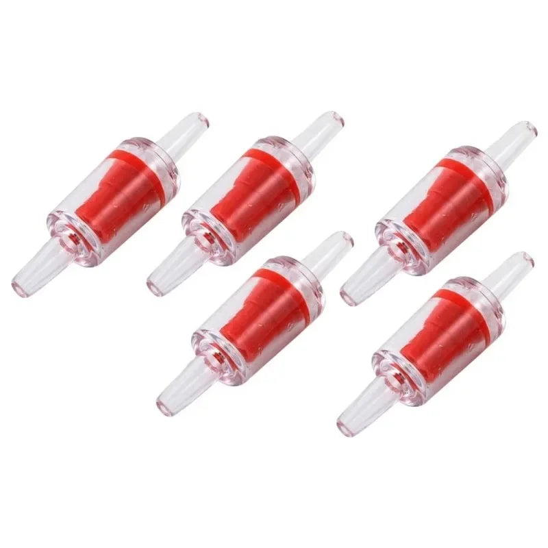 10pcs Plastic One Way Check Valve for Aquarium Air Pump Non-Return Home Fish Tank CO2 System