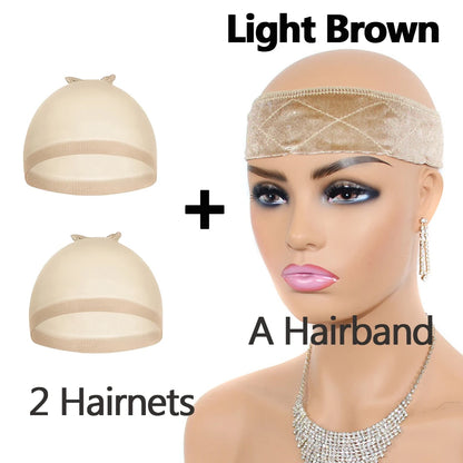 Velvet Wig Grips Headband Adjustable Grip Headbands For Lace Frontal Wigs Non-slip Soft Velvet Wig Grips Headband To Hold Wig