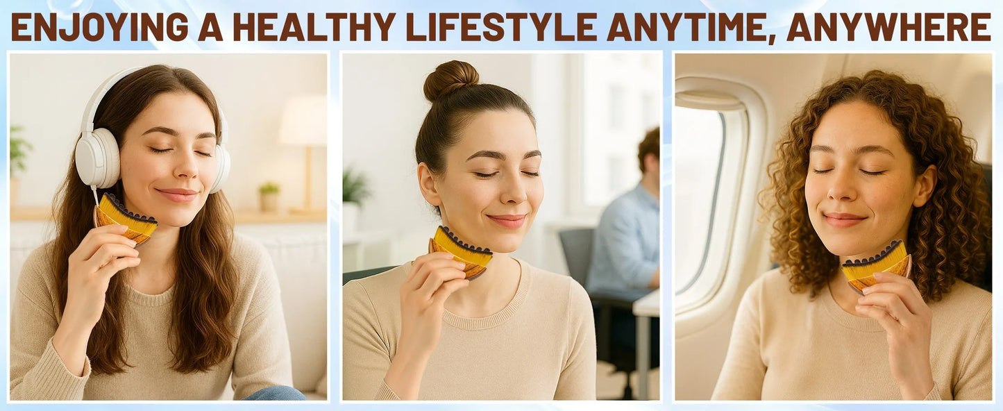 New Lymphatic Contour Face Brush, Lymphatic Drainage Massager for Face,Ergonomically Designed to Fit The Skin Precisely and Reli