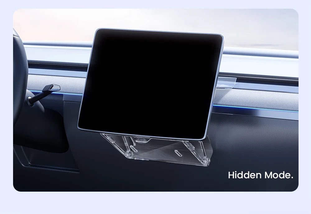 YZ For New Tesla Highland Model 3 Y Juniper Tray Magnetic Under Screen Fold Storage Box ETC Screen Storage Box Accessories