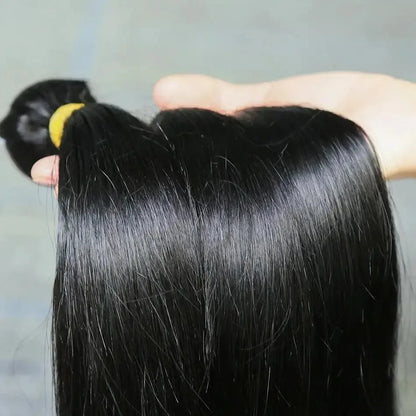 30 32 Inch Bone Straight Bundles Human Hair 100% Unprocessed Raw Remy Hair 3 4 Bundles Brazilian Extension Double Weft For Women