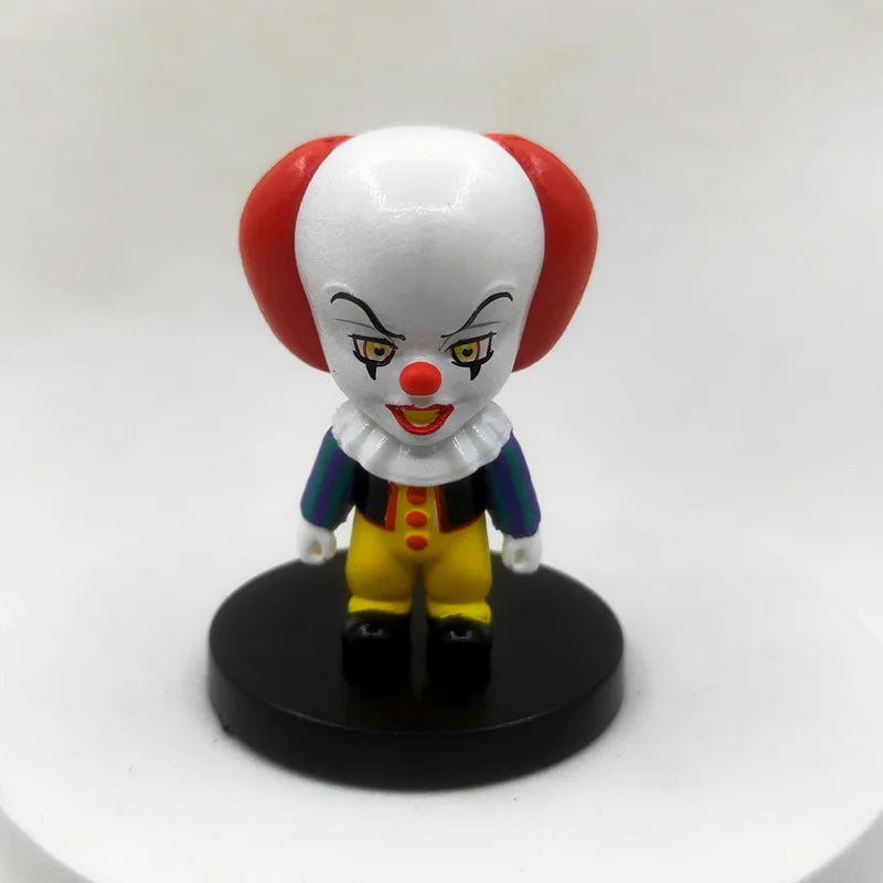 10 Pieces / Set Horror Film Series Jason Freddy Clown Action Figure Toys PVC Model Halloween Gift Vinyl Figurine Doll Gift
