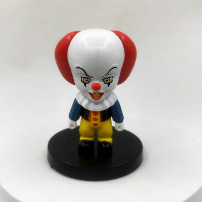 10 Pieces / Set Horror Film Series Jason Freddy Clown Action Figure Toys PVC Model Halloween Gift Vinyl Figurine Doll Gift