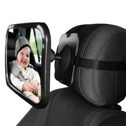 HOMEFISH Baby Car Mirrors Adjustable Car Rear Seat Mirrors Facing Headrest Mounted Children Baby Safety Monitoring Accessories