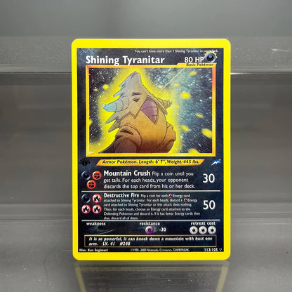 1996 PKMN 1st Edition Base Set Single Flash Cards Shining Charizard Lugia Wigglytuff Game Collection Cards PTCG Proxy Cards