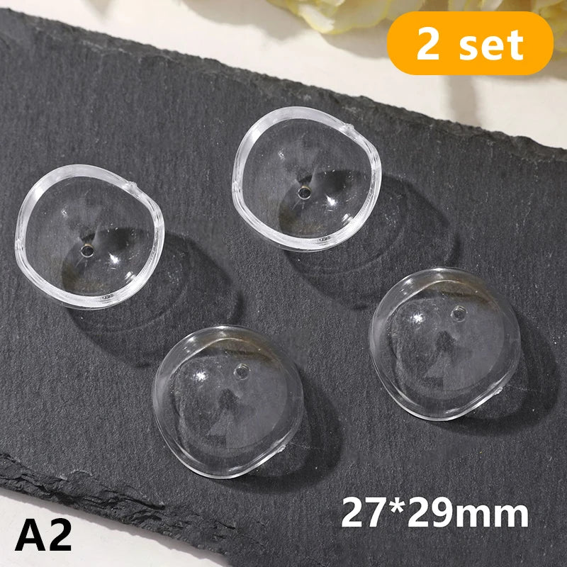 2pcs Pet Hair Keepsake Box Transparent Dog Cat Fur Storage Box For DIY Memorial Decoration Gift For Pet Lovers Display Souvenir