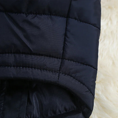 Warm Winter Dog Jacket For Winter Padded Pet Vest Coat For Small Large Dogs Waterproof Pets Clothes With D-ring Golden Retriever
