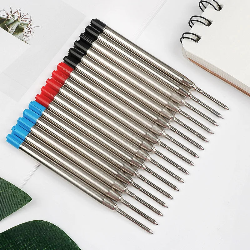 98mm1.0mm Ballpoint Pen Refills For Parker Pens Medium Point Blue Red Black Ink Rods For Writing Office Stationery