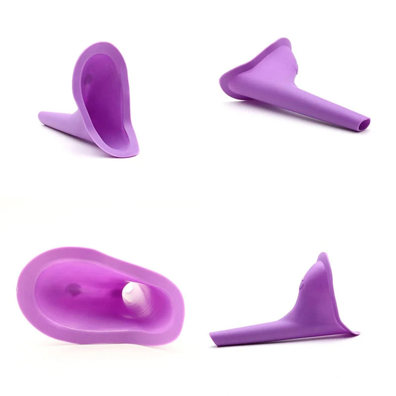 1pc Portable Silicone Urinal for Women Outdoor Travel Camping Female Soft Urination Device Stand Up & Pee Toilet Emergency TMZ