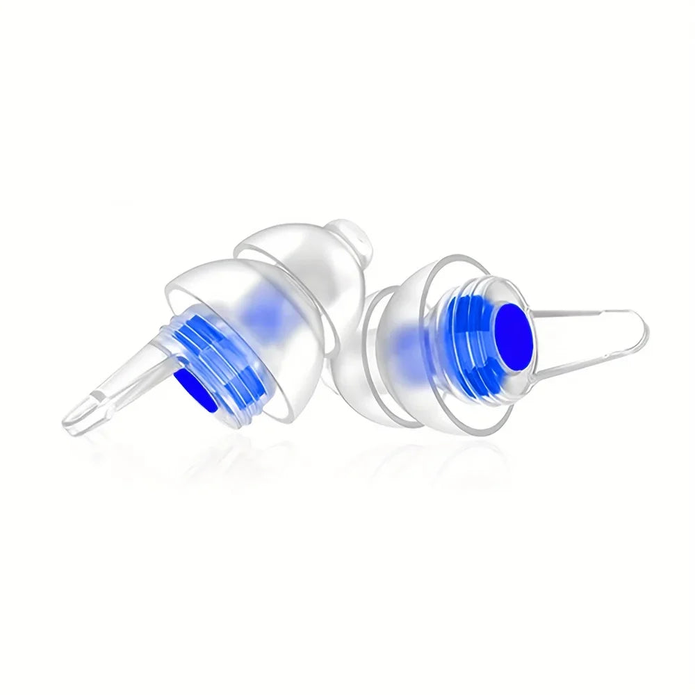 HUAK High Fidelity Silicone Ear Plugs for Noise Cancelling Washable Reusable Musicians Motorcycles Sleeping Work, Study, Swim