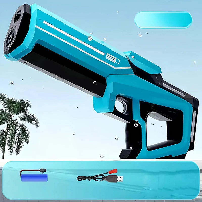43cm Electric Water Guns For Adults Powerful Squirt Automatic Water Suction Water Blasters Summer Outdoor Beach Toy For Kid Gift
