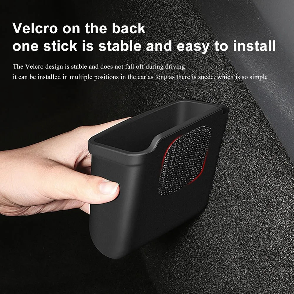 Silicone Car Storage Box For Tesla Model 3 Y S X 2017-2022 2023 Hidden Organizer Tray Bag Box Phone Coin Holder Auto Accessories