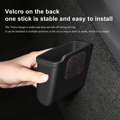 Silicone Car Storage Box For Tesla Model 3 Y S X 2017-2022 2023 Hidden Organizer Tray Bag Box Phone Coin Holder Auto Accessories