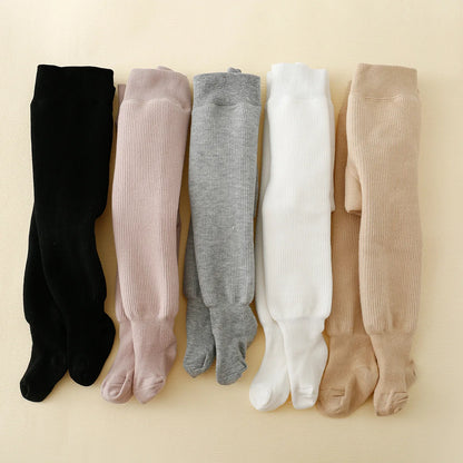 Winter Infant Baby Girls Polar Fleece Lining Stripes Leggings Plus Thick Warmth Cotton Tights Toddler Kids Keep Warm Pantyhose