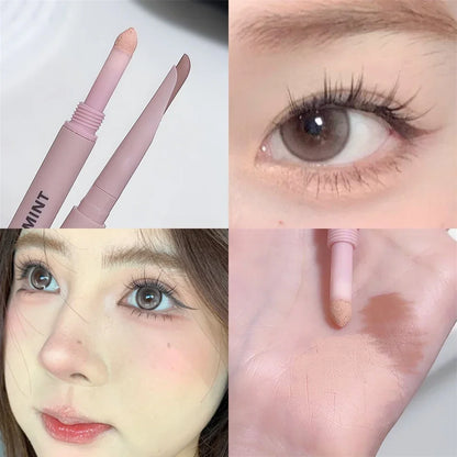 2 In 1 Glitter Matte Aegyosal Pen Brightening Highlight & Shadow Stick Dual End Eye Makeup Lying Silkworm Eyeliner Gel Pencil