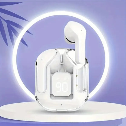 T2 Tws Wireless Bluetooth Headset Transparent Headphones ENC Power Digital Display Stereo Sound Earphones for All Smartphones