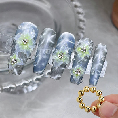 10pcs/20pcs Water Ripple Cat Eye Magnetic Gel Beads Multifunctional Nail Art Flower Carving Cat Magnet DIY Nail Art Design Tool