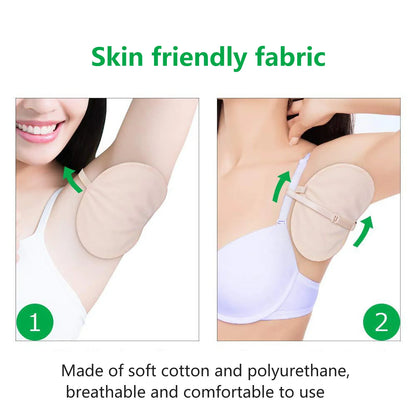 1Pair Underarm Sweat Pad Reusable Dress Clothing Absorb Armpit Sweat Perspiration Pads Absorbent Deodorant Pad For Woman Men