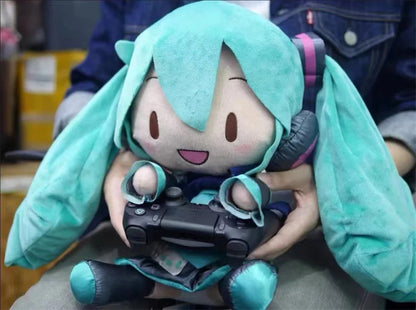 32Cm Kawaii Hatsune Miku Plush Doll Anime New Bow Miku Preciality Plush Pillow Sofa Ornaments Room Decoration Birthday Present