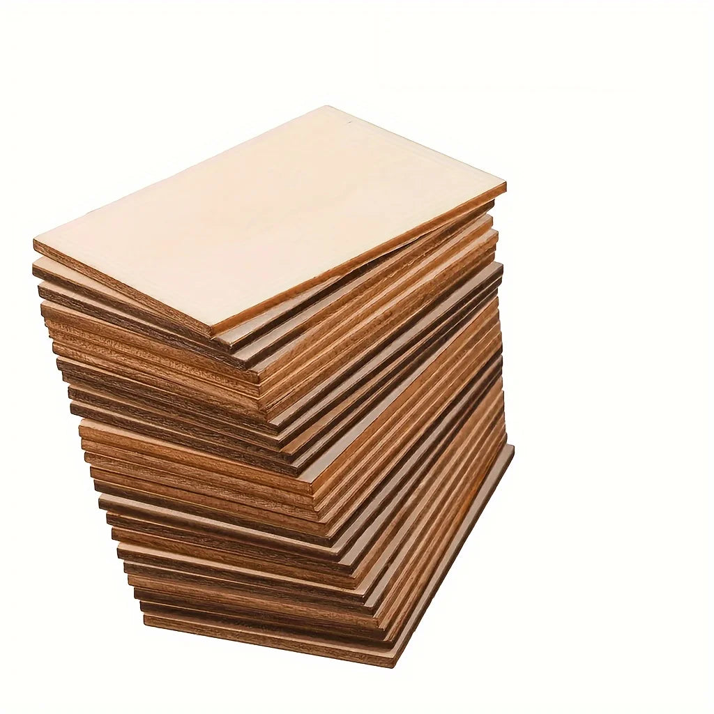 4/8/12/24/48 pieces of wood for crafts - 20*30 cm - 2 mm thick plywood with smooth surface - laser cut square panels