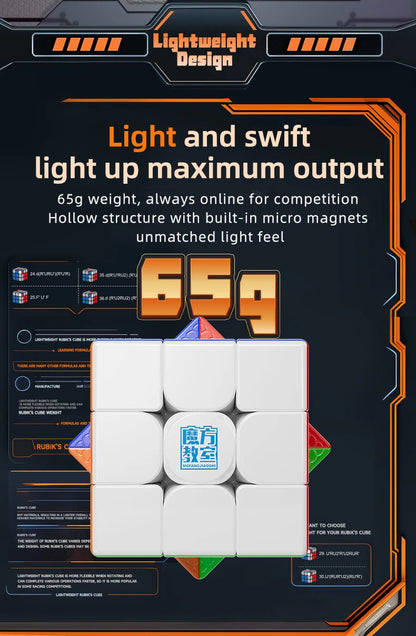 Meilong 3M V2 3x3 Magnetic Magic Cube Magnetic Lite / Standard / UV Speed Professional Puzzle Toys For Children Kids Gift Toy