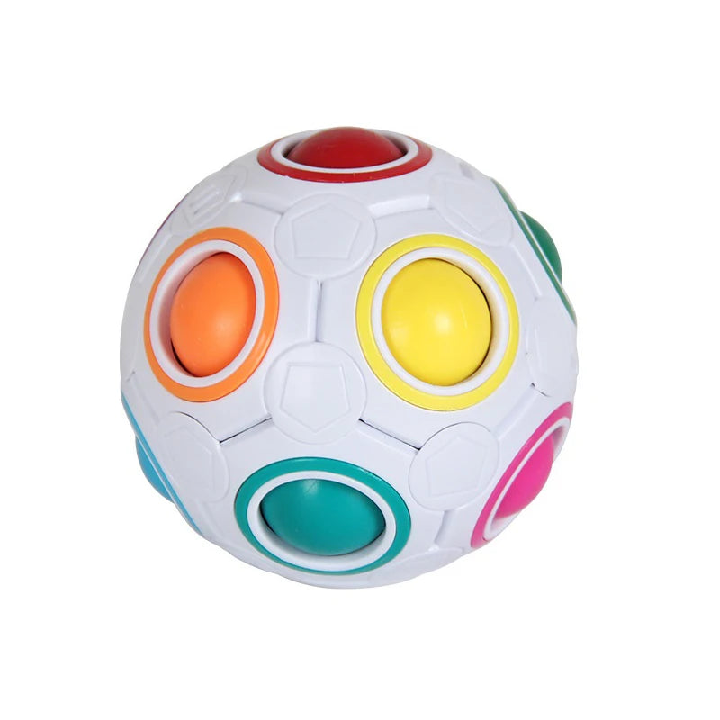 Kids Antistress Cube Magic Fidget Toys Puzzle Rainbow Balls Children Educational Toy Reliever Stress Anxiety Christmas Gift
