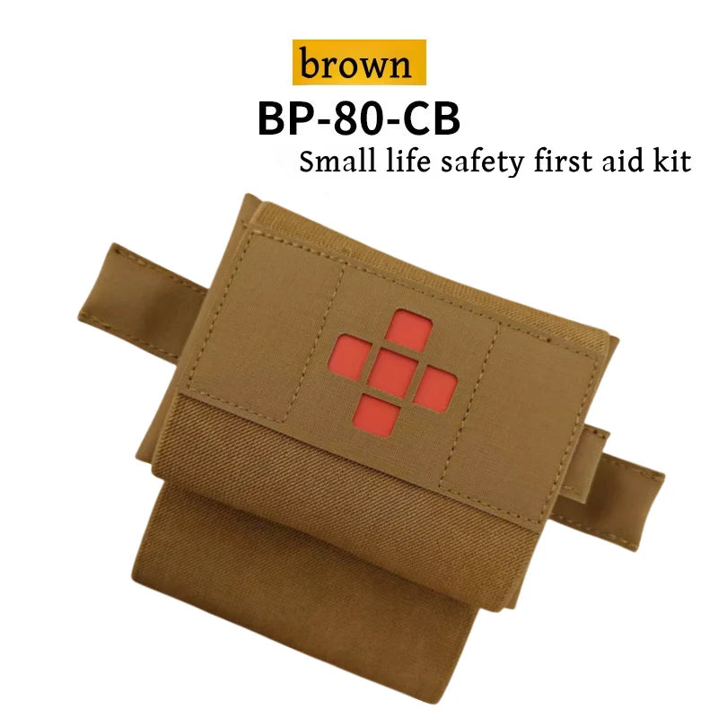 Micro trauma first aid kit, storage bag, trauma survival kit accessories