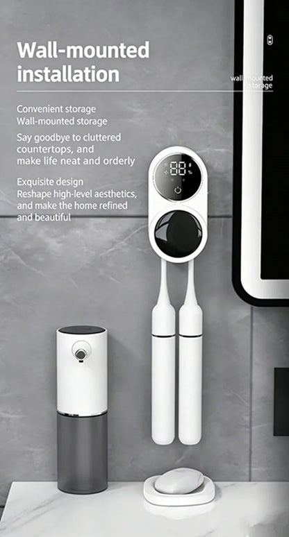 Mini Portable Rechargeable Travel Toothbrush Sterilizer Induction Switch with Charge Display Toothbrush Sterilizer Case