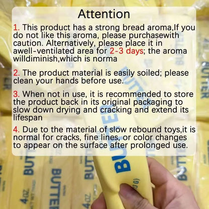 1/2/3Pcs Butter Stick Squishy Toy, Soft Slow Rising Fake Food Sensory Squeeze Toy, Anxiety Relief Gift for All Ages