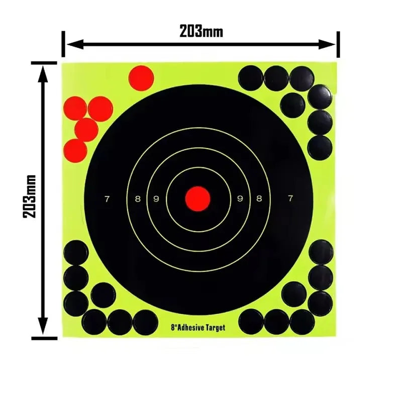 10/20/30/50PCS Splatter Target Stickers High Visibility Reactive Adhesive Paper Targets for Shooting Hunting Training Practice