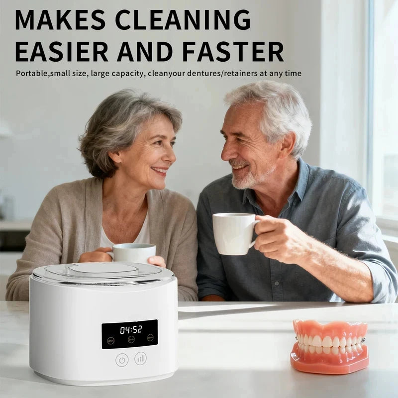NEW HOT Small portable cleaning machine full-automatic household cleaning jewelry braces contact lens cleaner