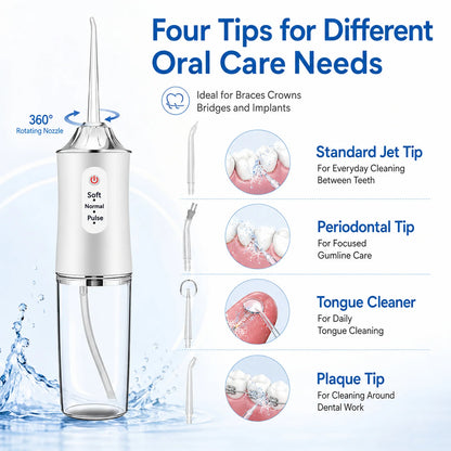 Powerful Water Oral Irrigation Irrigator Jet Ultrasound Air Ipx7 Waterproof Mouthwash Machines Dental Floss Flosser Irigator