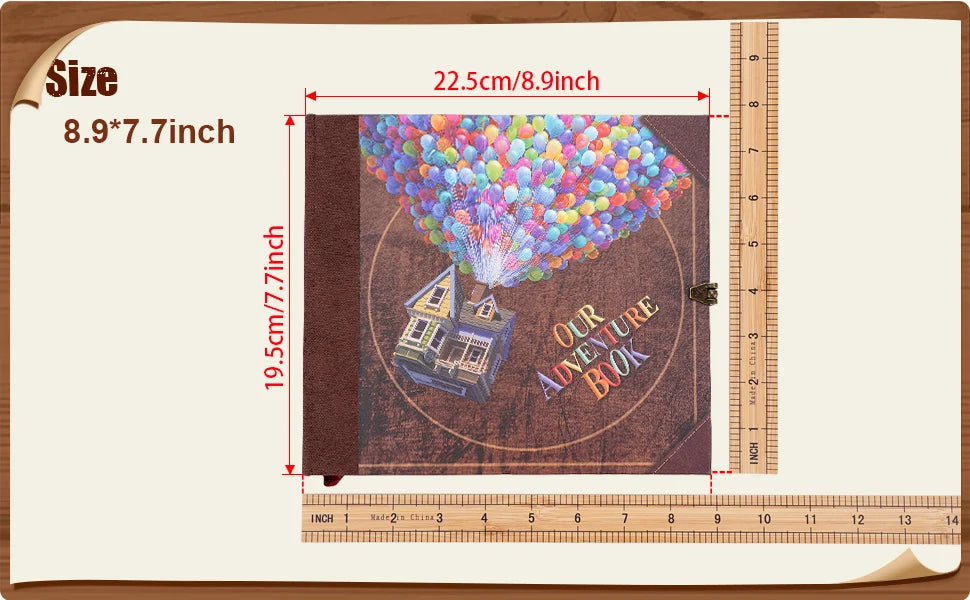 Our Adventure Book 146 Page Diy Handmade Photo Album Scrapbook Retro Kraft Album Anniversary Wedding Memory Valentine's Day Gift