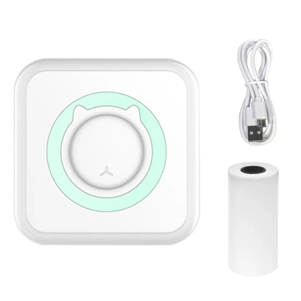 Portable Mini Bluetooth Wrong Printer Mobile Phone Photo Title Note Print Pocket Student Error Label Printer for Children's Gift