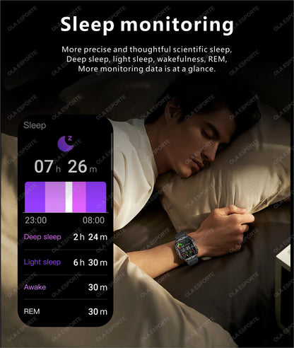 2025 Military Smartwatch GPS Men Flashlight Waterproof Outdoor Sports Tracker HD Bluetooth Calls Smart Watch New For Android IOS