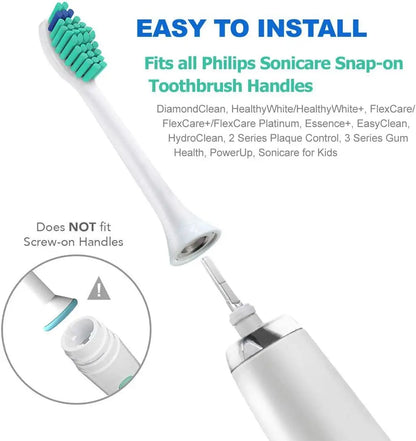 4-32pcs  Replacement Toothbrush Heads Compatible with Philips Sonicare Electric Brush Head 1100 2100 4100 4300 5100 5300 6100