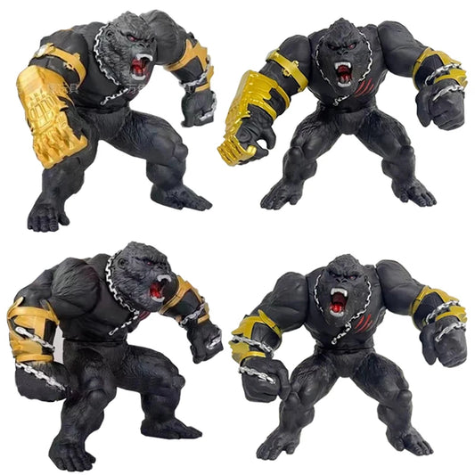9cm aGodzilla vs King Konged 2 The New Empire The Rise of Roaring Robot Arm King Kong and Roaring Chain King Kong Figure