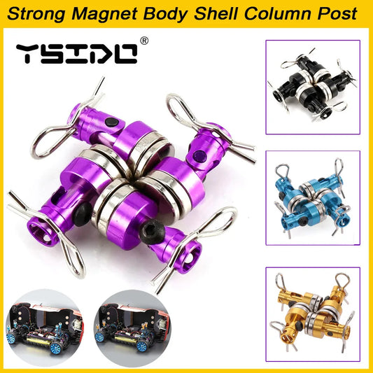 4Pcs RC Car Metal Strong Magnet Body Shell Column Post for 1:12 1:10 Traxxas Hsp Tamiya AXIAL SCX10 Body Mount Clips
