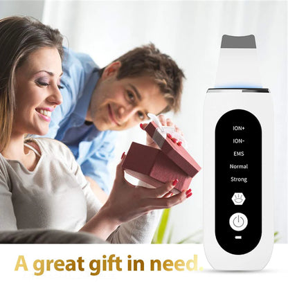Ultrasonic Skin Scrubber Facial Peeling Face Scrubber Blackhead Remover Ance Pore Deep Facial Cleaning Spatula Facial Cleanser