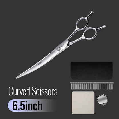 Fenice 6//6.5/7/7.5 Inch Professional Pet Dogs Grooming Scissors Set Straight&Curved &Thinner&Chunker Shear Scissors