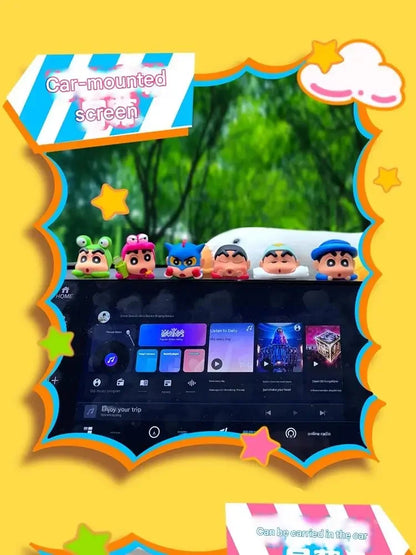 Kucikuji Original Crayon Shin Chan Blind Boxs Toys Kawaii Figures Anime Model Mobile Phone And Computer Screen Car Ornament Toys
