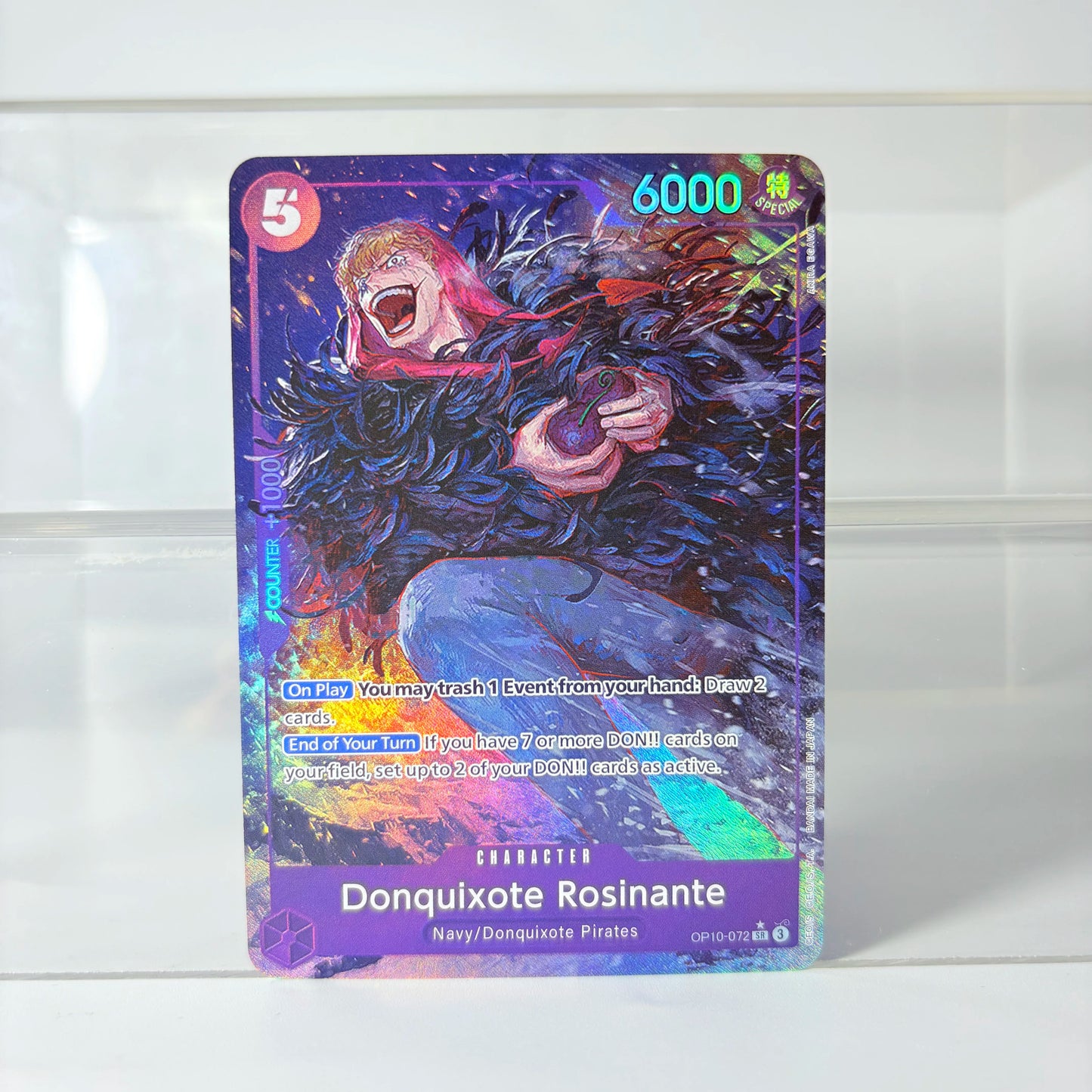 Anime One Piece OPCG CHARACTER English Version Trafalgar Law Donquixote Roainante Smoker Cavendish Kuzan Collection Proxy Cards
